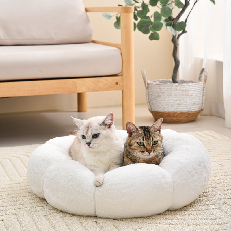 Aalklia Cat Bed Fluffy white